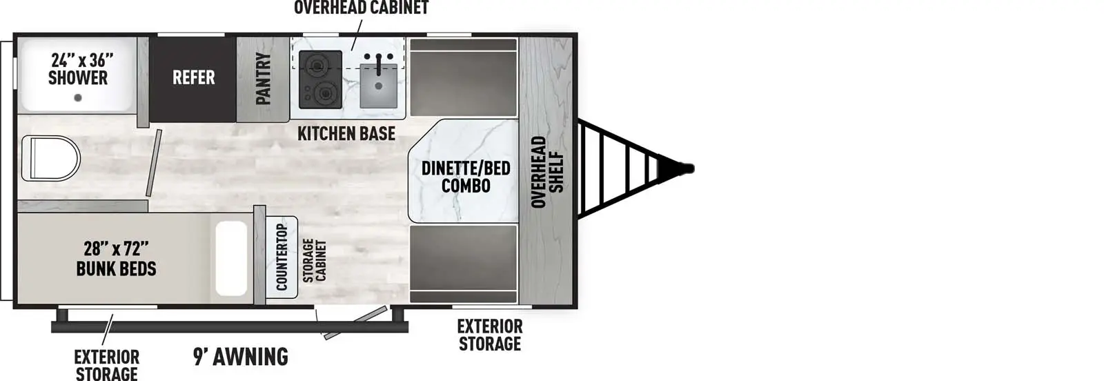 Clipper 15SBH floorplan