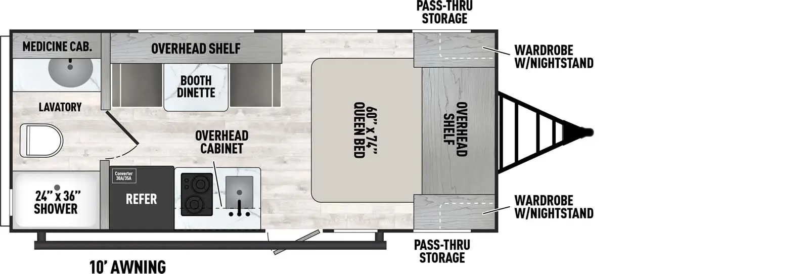 Clipper 17CFQ floorplan