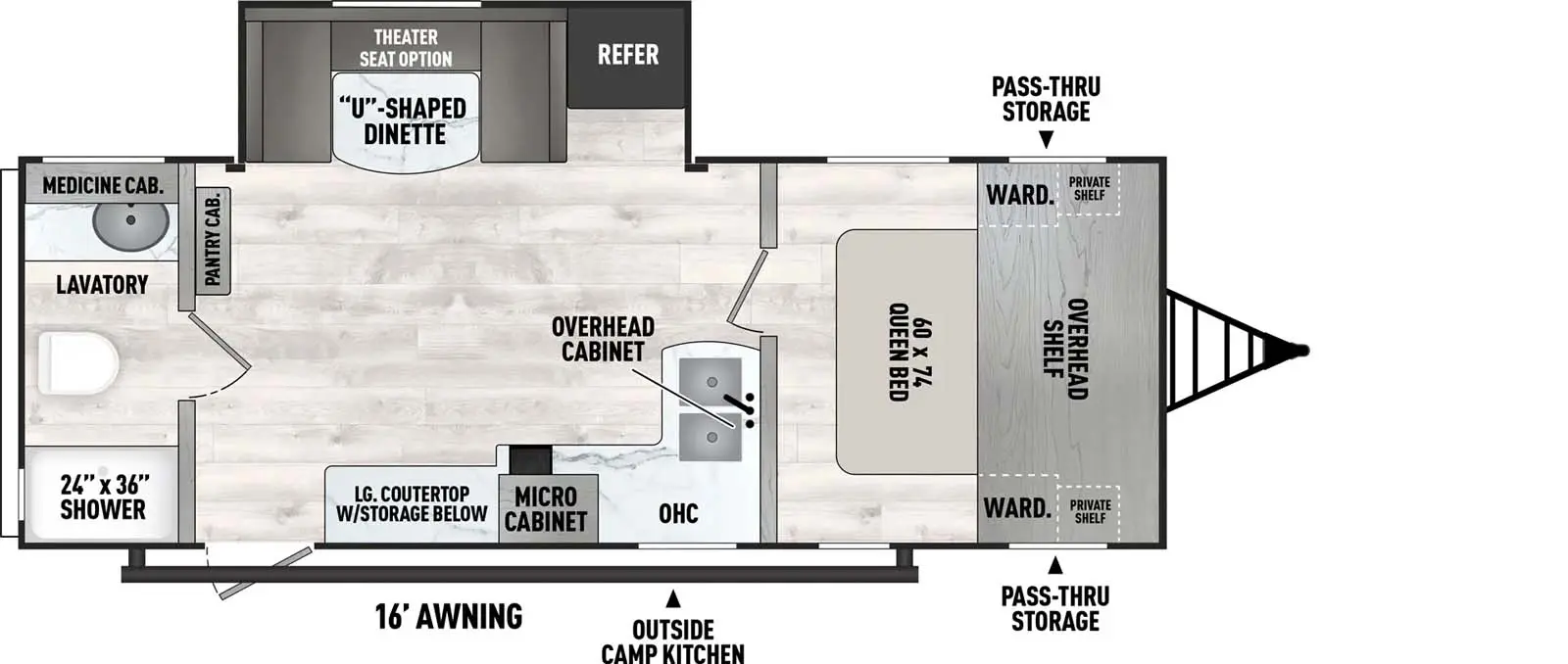 Clipper 251RBS floorplan