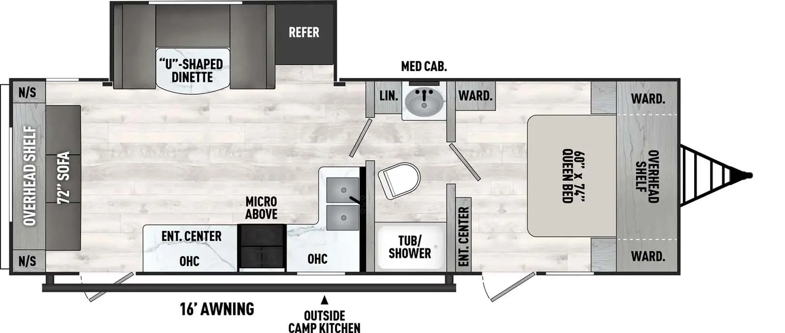 Clipper 272RLS floorplan