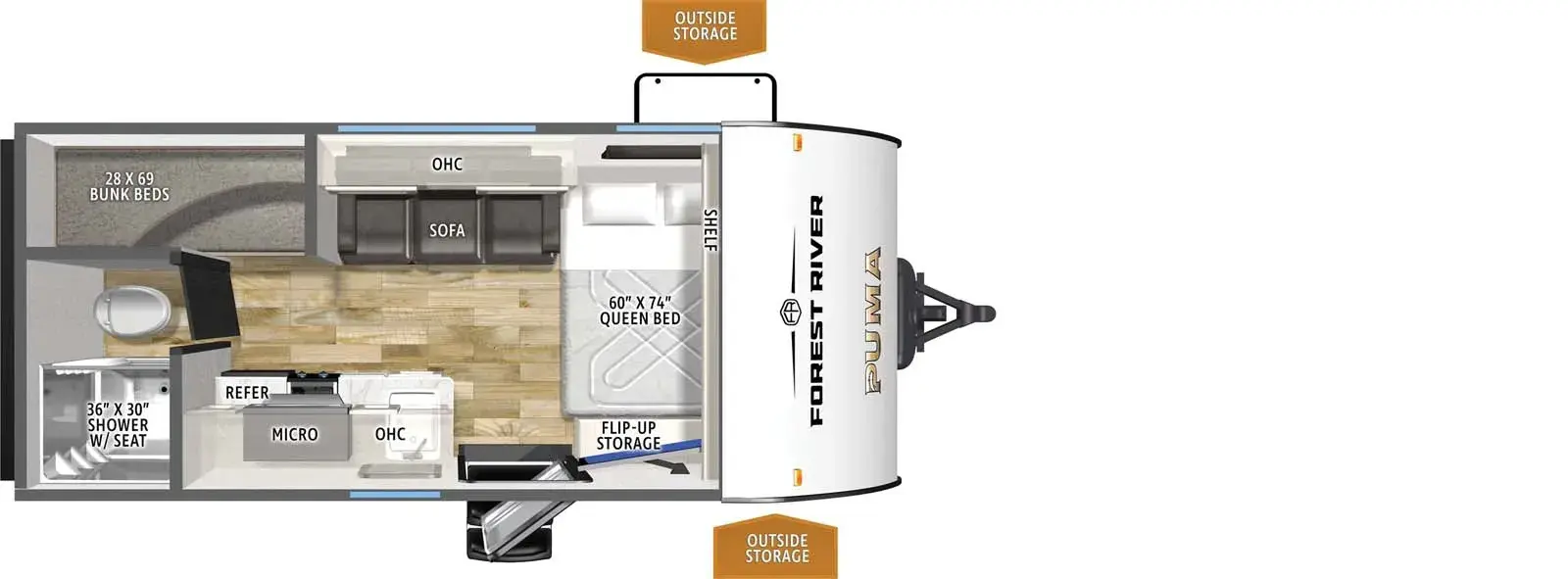Puma 16BHCE floorplan