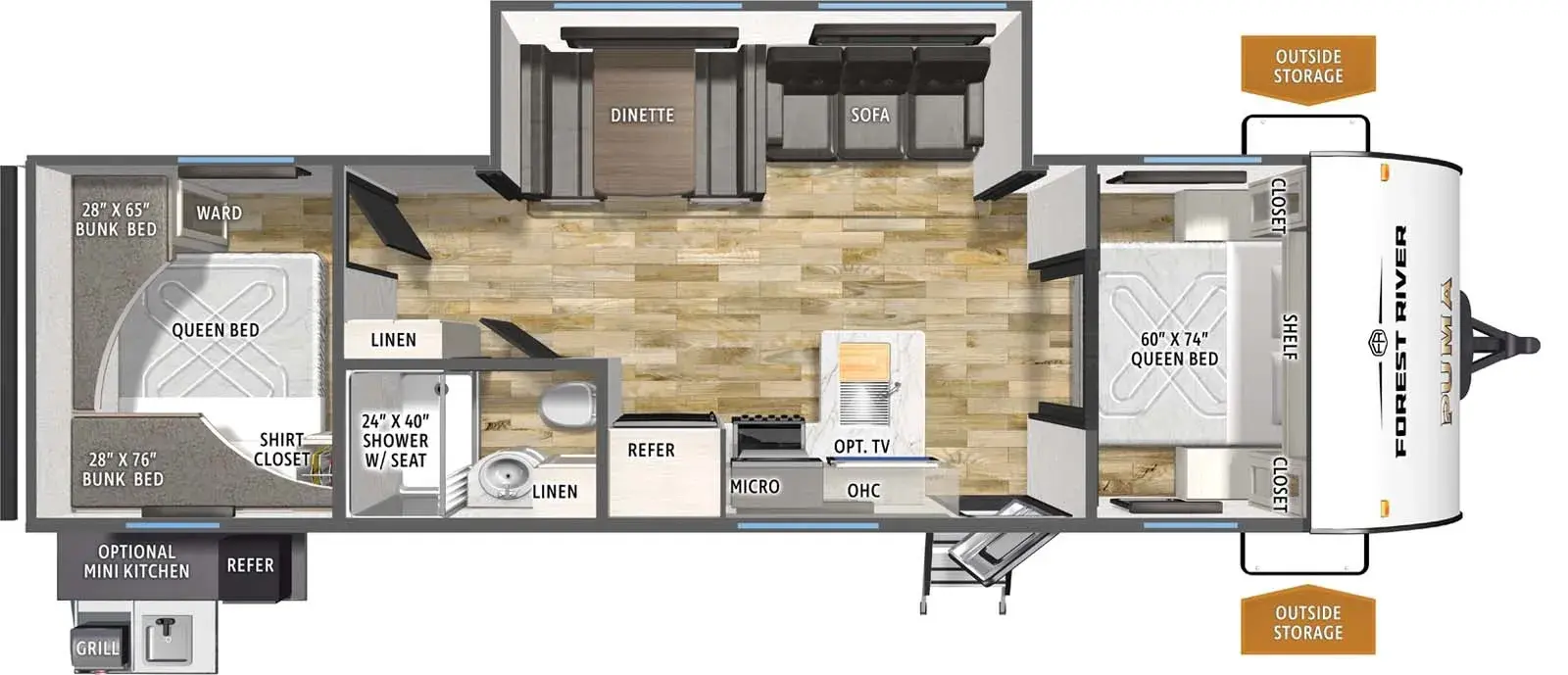Puma 303BHCE floorplan