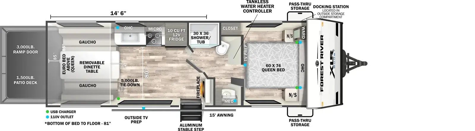 XLR Boost 2514B floorplan