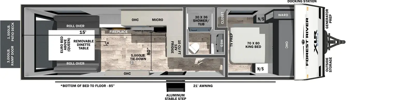 XLR Boost 2715B floorplan