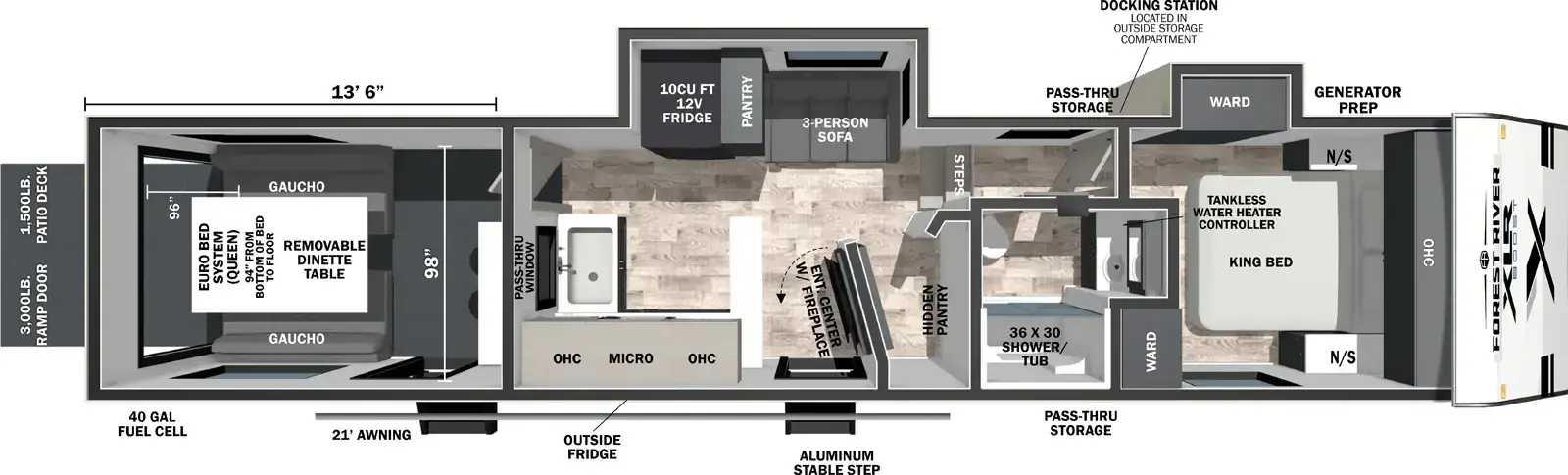 XLR Boost 363BX floorplan